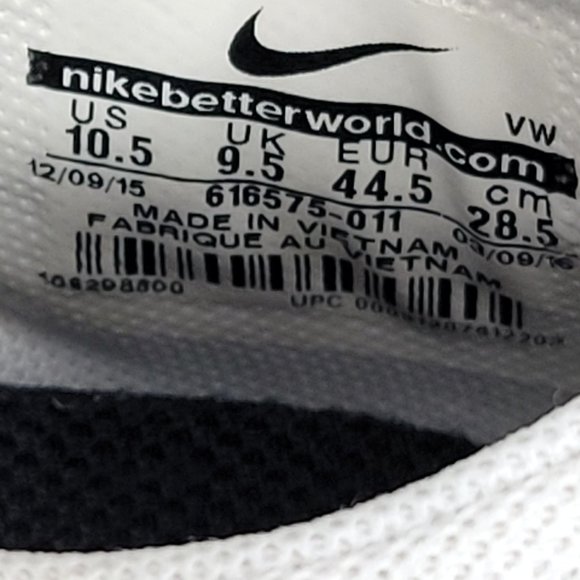 Nike SB Trainerendor Men\'s Athletic Shoes Black White 616575-011 US Size 10.5